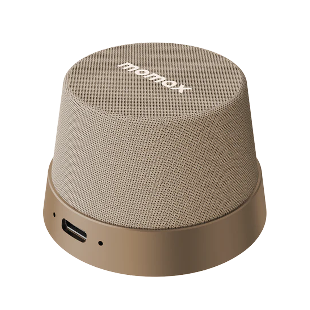 Momax Vibe GO Magnetic Wireless Speaker 2-IN-1 Sandstone(DESERT TITANIUM) Momax Vibe GO Magnetic Wireless Speaker 2-IN-1 Sandstone(DESERT TITANIUM)